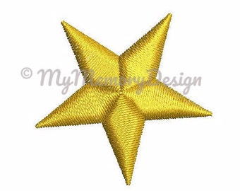 Stars embroidery design - Mini star embroidery - Basic star - Machine embroidery design - INSTANT DOWNLOAD - 5 SIZE