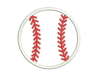 Baseball Embroidery Design , Softball Applique ,Baseball Applique , Ball  Applique, 3 Size , 4x4 5x7 6x10 embroidery ,Machine Embroidery