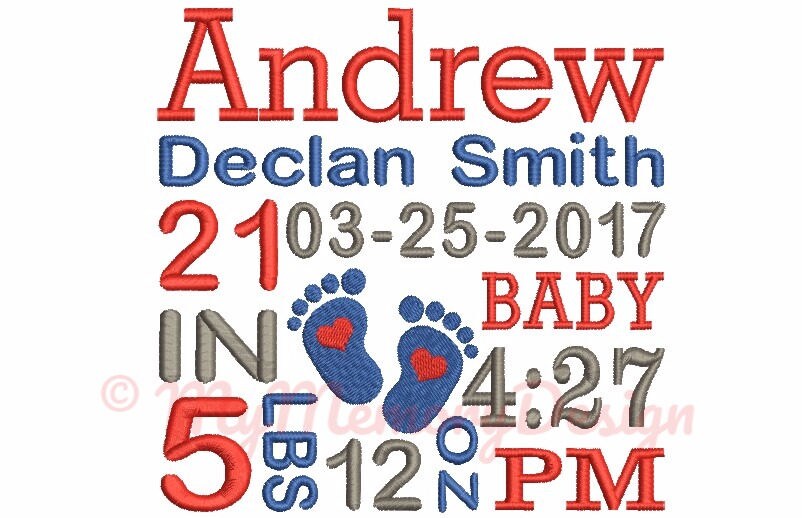 birth announcement without photo