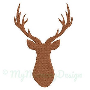Deer Head Embroidery Design - Mini Embroidery Pattern - Machine embroidery digital dowload file - INSTANT DOWNLOAD 5 SIZES