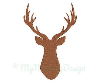 Deer Head Embroidery Design - Mini Embroidery Pattern - Machine embroidery digital dowload file - INSTANT DOWNLOAD 5 SIZES