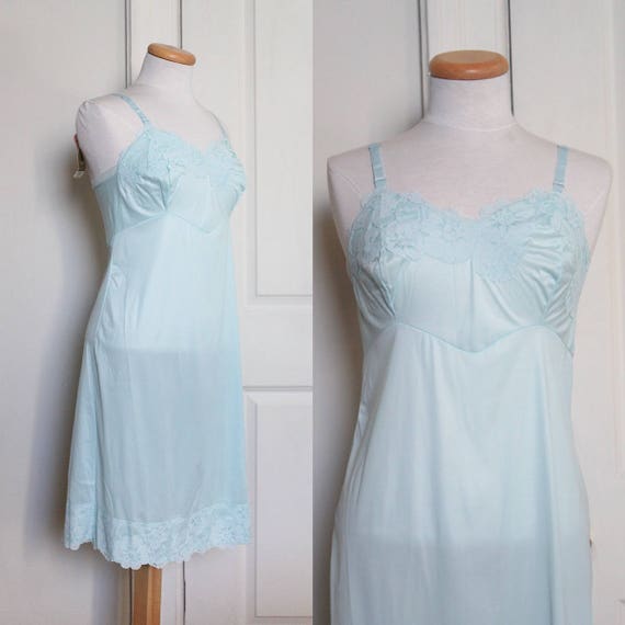 baby blue slip dress