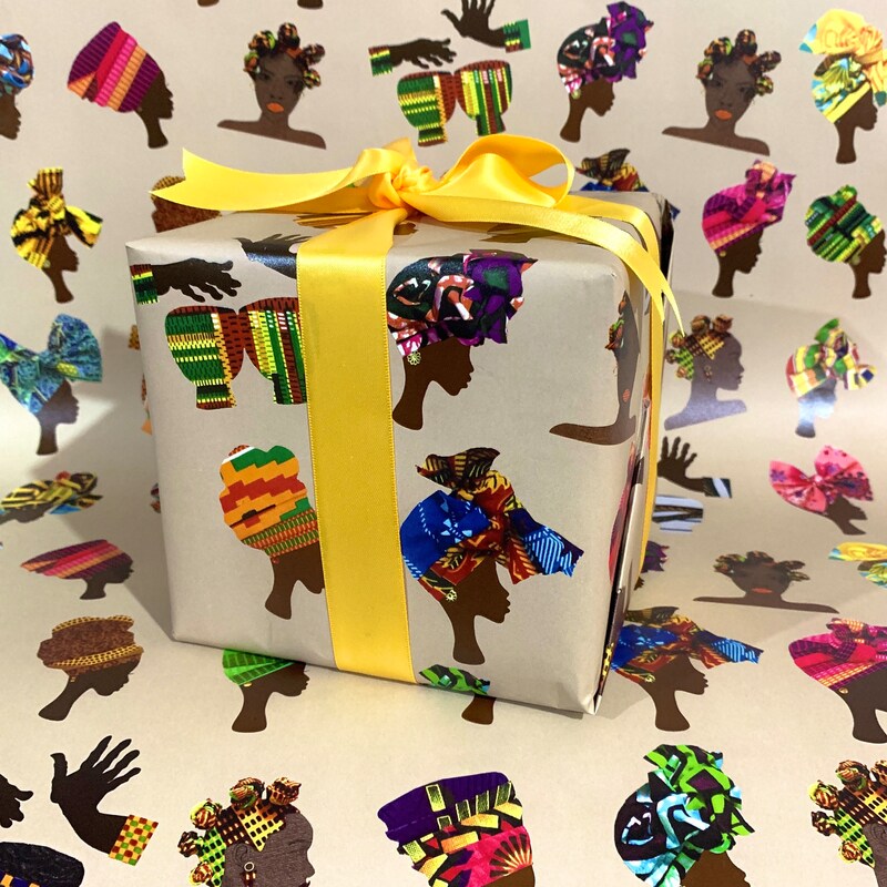 Black Owned Wrapping Paper - Etsy