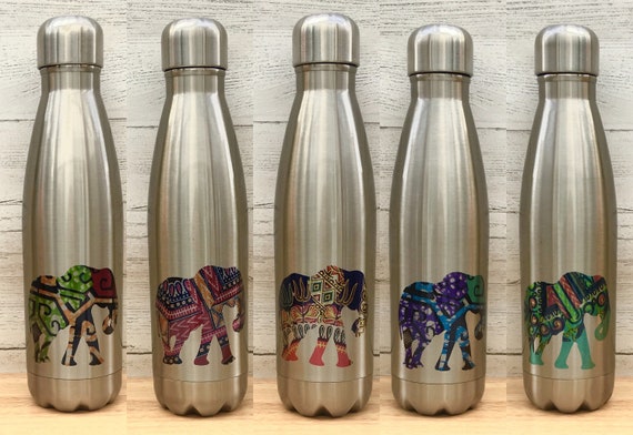 Elephant Water Bottle Insulated Water Bottle Flask - Etsy