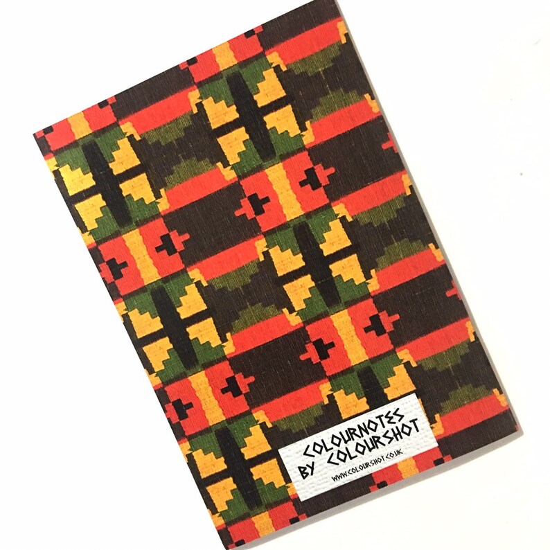 African Stationary kente notebook African woman notebook ankara notebook Headwrap yellow Notebook BLANK pages