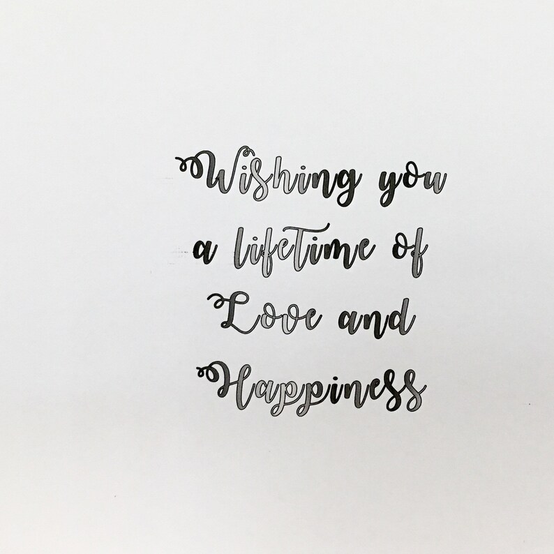 words written on the inside of the card
