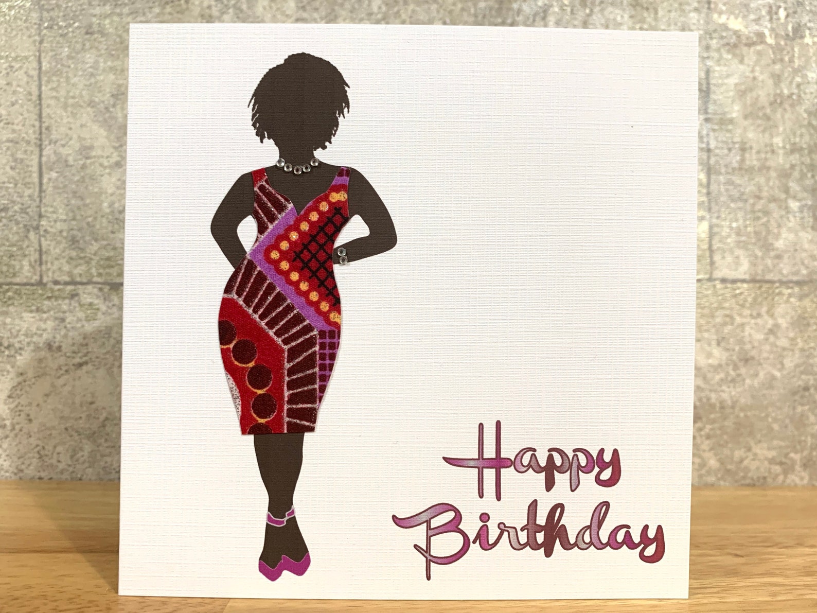 Black woman birthday card Melanin birthday card queen | Etsy