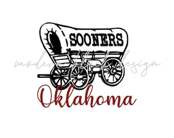 Oklahoma Sooner Wagon .svg Digital Download