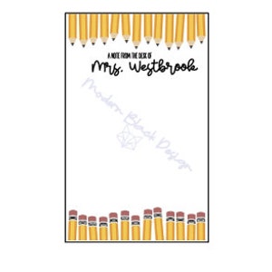 From the Desk of... Editable Notepad Digital Download