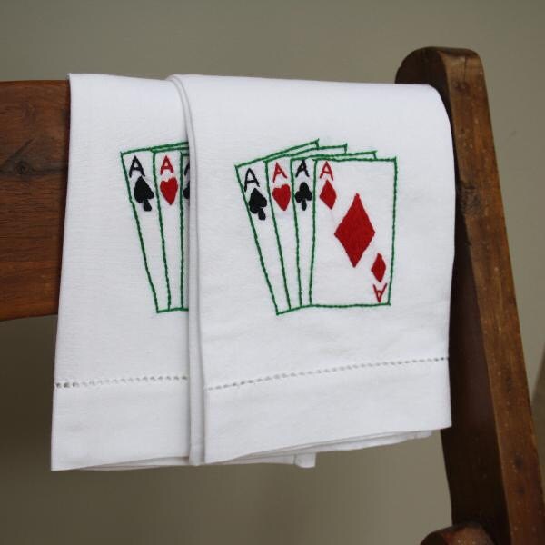 Playing cards hand towel