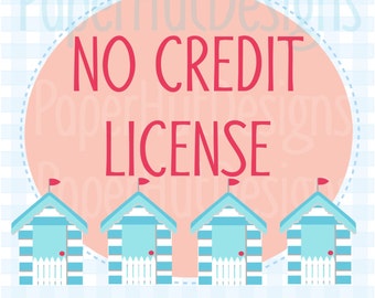 No Credit Required Commercial License for Single Graphic Use