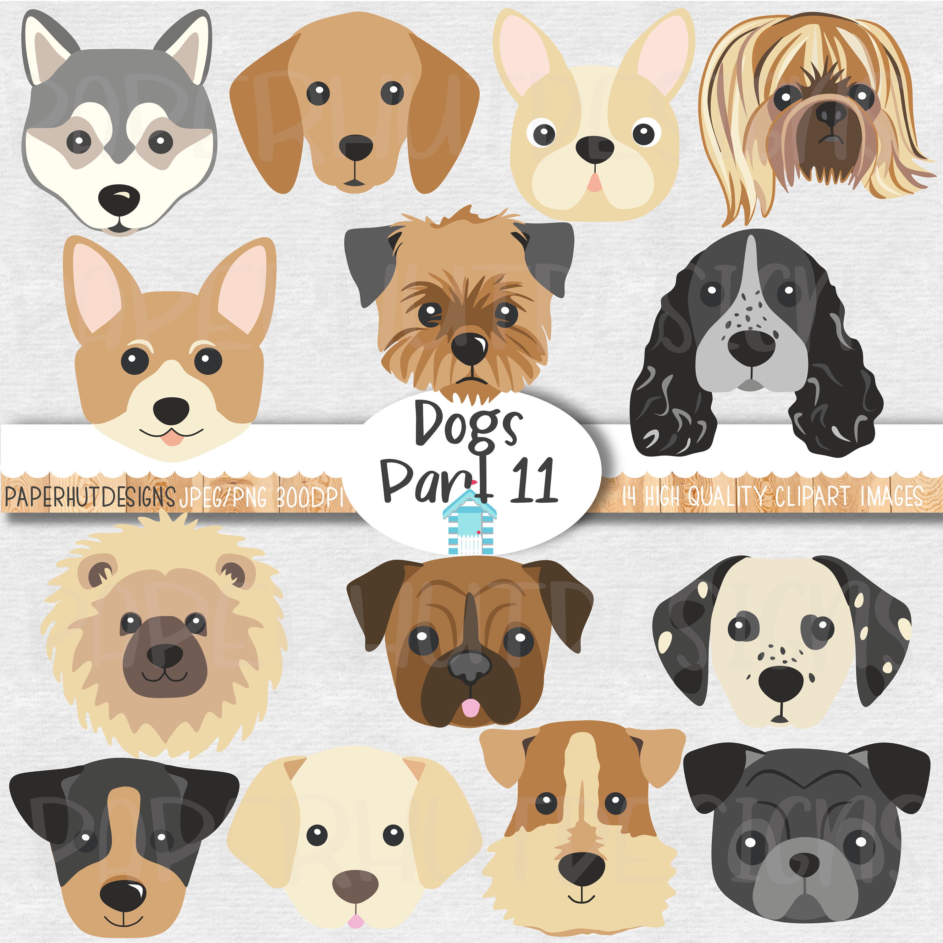 Dog Faces Clipart-dog Clipart-dog Faces Clip Art Dog Clip - Etsy Norway