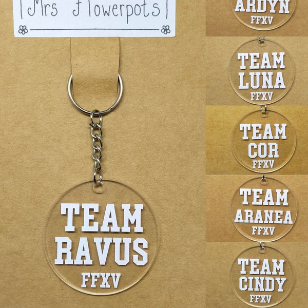 FFXV Team Aranea Ardyn Cindy Cor Luna Ravus keychains