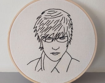 Ignis embroidery hoop art