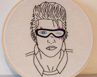 Older Ignis embroidery hoop art