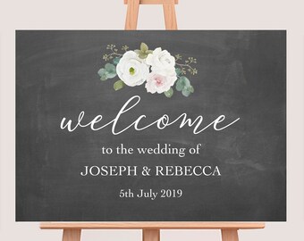 Welcome Wedding Sign - Available A1 & A2
