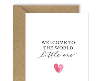 Welcome To The World | New Baby Card