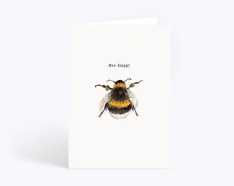 Bee Happy Blank Card
