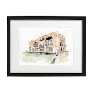 Trafalgar Tavern-trouwlocatie - aquarel locatieillustratie - gepersonaliseerd kunstwerk beschikbaar