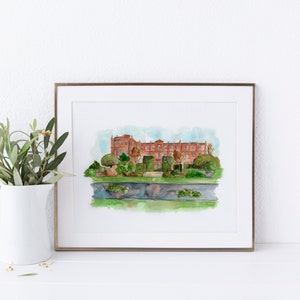 The Grove Wedding Venue - Watercolour Venue Illustration - Personalised Artwork Available