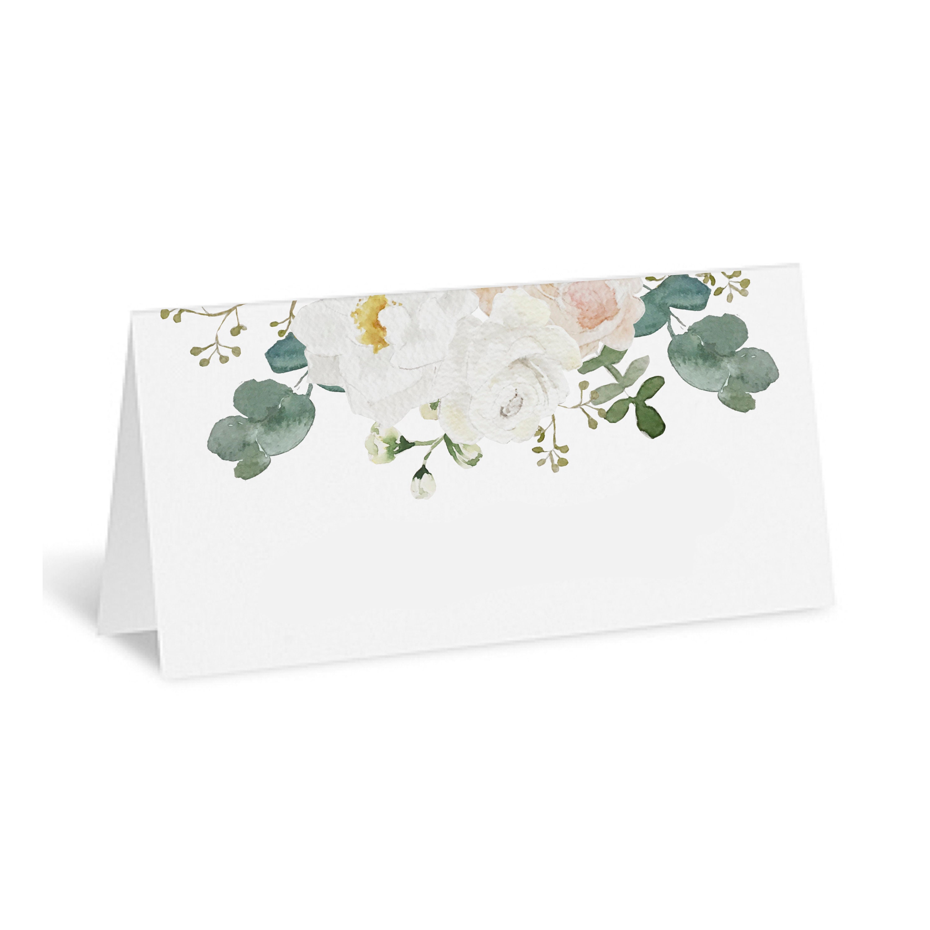 Floral Wedding Place Cards Etsy