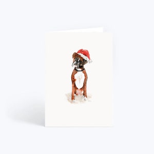 Boxer Dog Christmas Card
