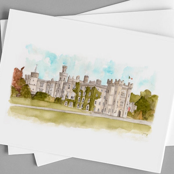 Cabra Castle - Watercolour Venue Illustration - Wedding Gift