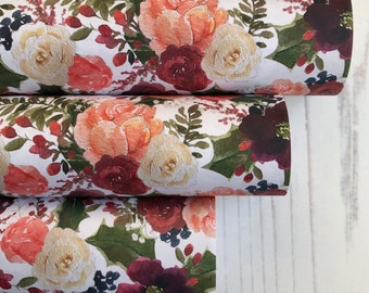 Floral Christmas Gift Wrap