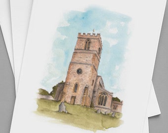 Illustration of All Saints' Church, Norton Based Near Daventry.