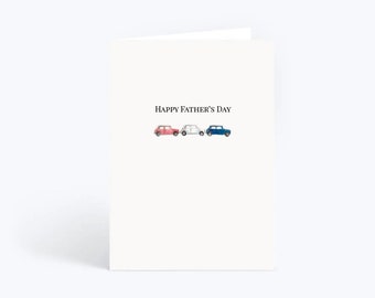 Happy Father's Day Card | Mini Car Illustrations