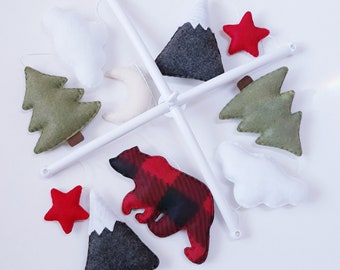 lumberjack baby mobile