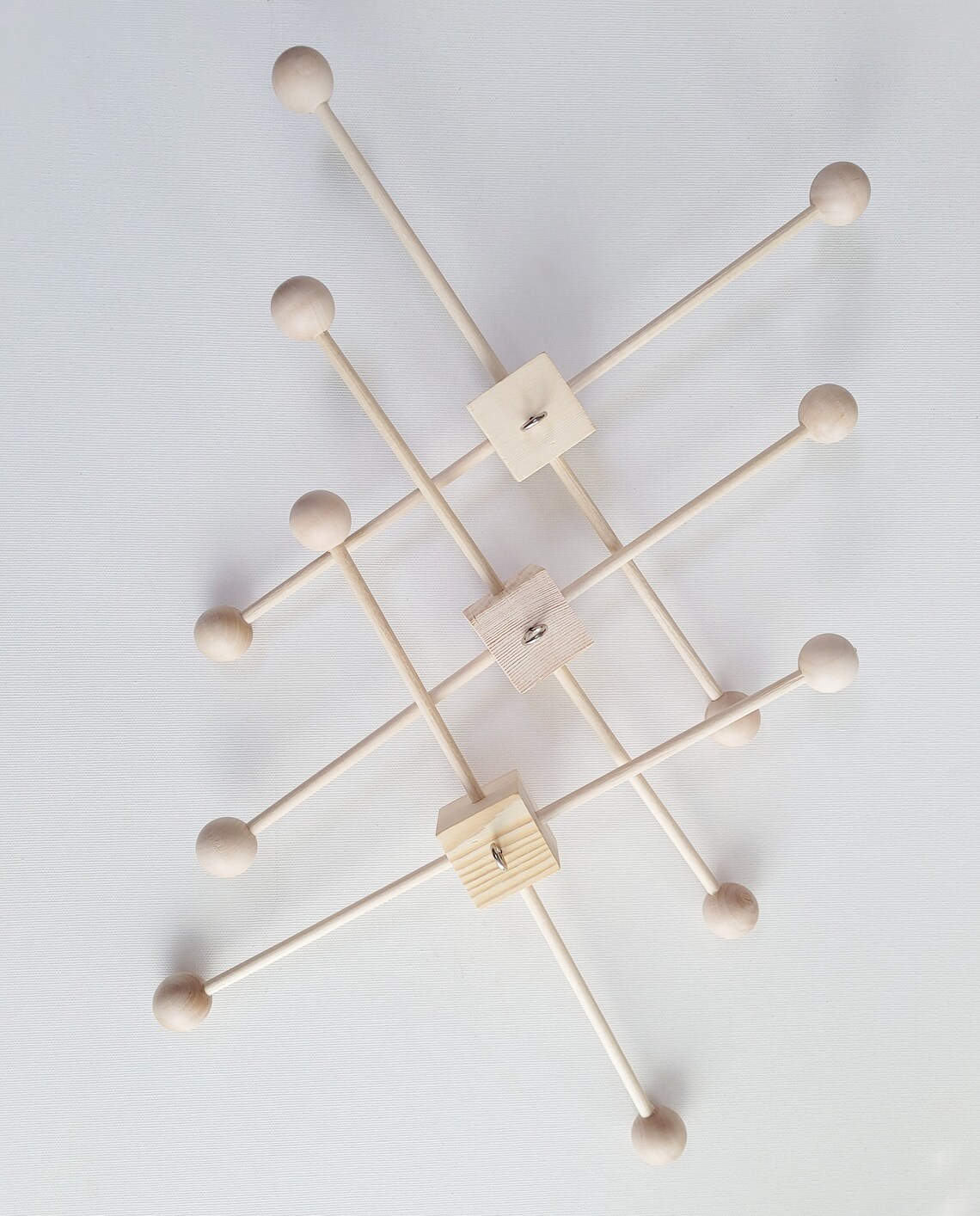 Wooden Baby Mobile Hanger Wooden Baby Mobile Frame Nursery Etsy