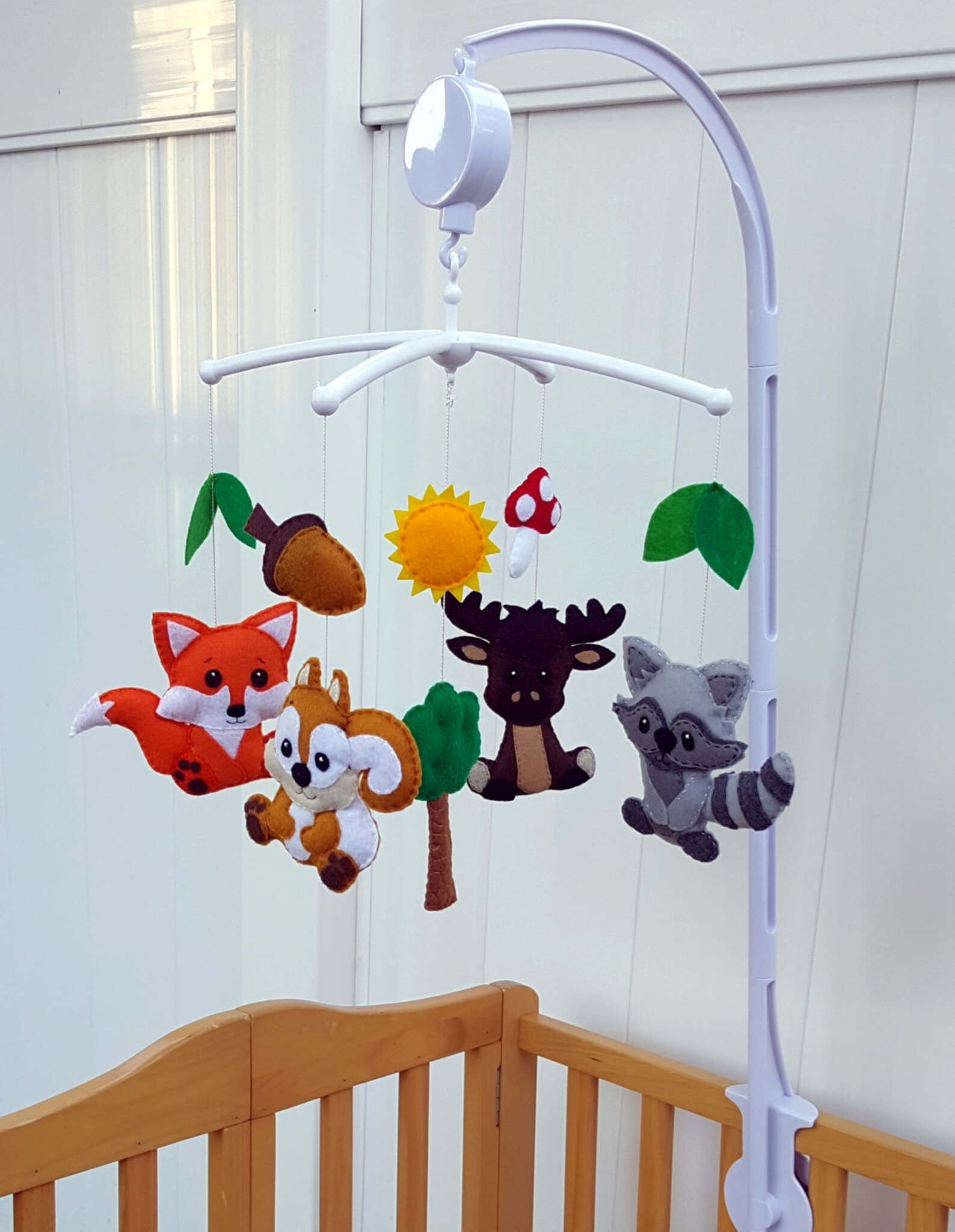 Forest Animals Crib Mobilewoodland Animals Baby Mobilebaby Etsy