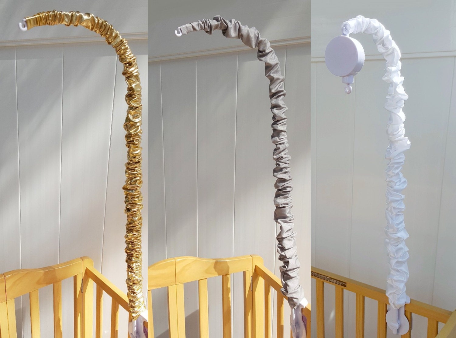 Crib Mobile Arm Coverbaby Mobile Arm Covergold Mobile Arm Etsy