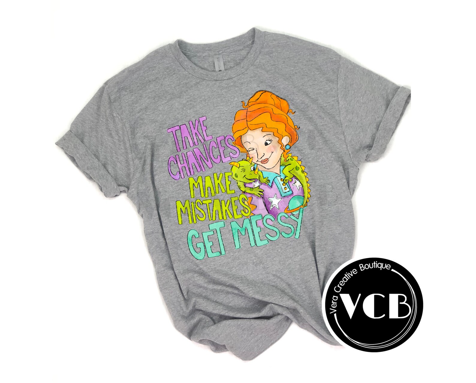 Take Chances Make Mistakes Get Messy Miss Frizzle Screen Print - Etsy