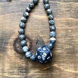 MTG DnD Critical Role Necklace polyhedral critrole D20 Fjord Ruby in Zoisite Critters RPG geek Lava Rock /& Sterling 17 Nott