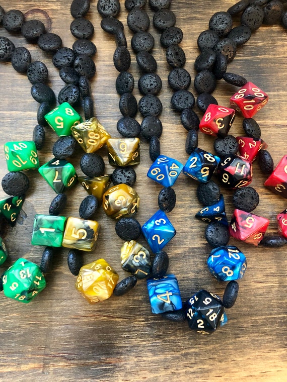 d20 necklace dice set necklace dnd