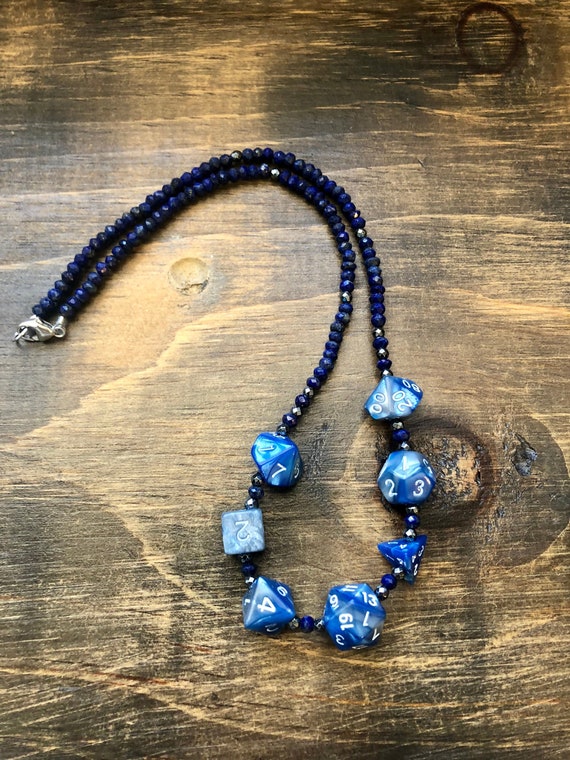 Critical Role Necklace Beauregard DnD D20 Lapis Lazuli Etsy