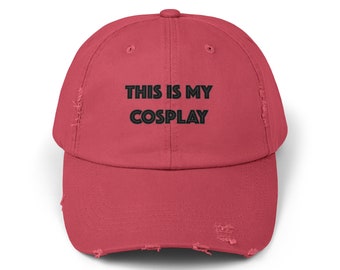 For the lazy cosplayer, This Is My Cosplay hat, anime, comic con, costume, superhero, pokemon, cosplayer