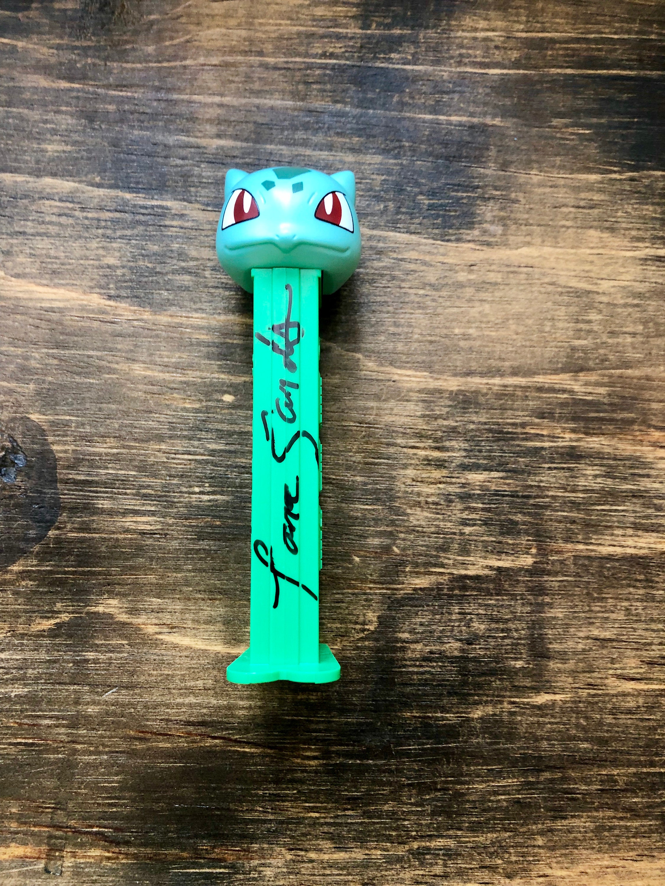 Pokemon Bulbasaur Pez Dispenser Autographed by Voice Actor Etsy