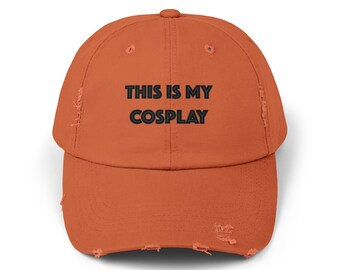 This Is My Cosplay Unisex Distressed Cap, Voor de luie cosplayer, Comic Con, Anime