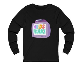 4Kids Flashback Podcast Unisex Jersey Long Sleeve Tee, anime, FoxBox, 2000s, Pokemon