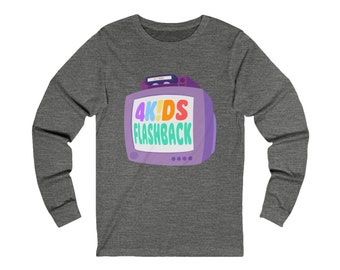 4Kids Flashback-uniseks T-shirt met lange mouwen