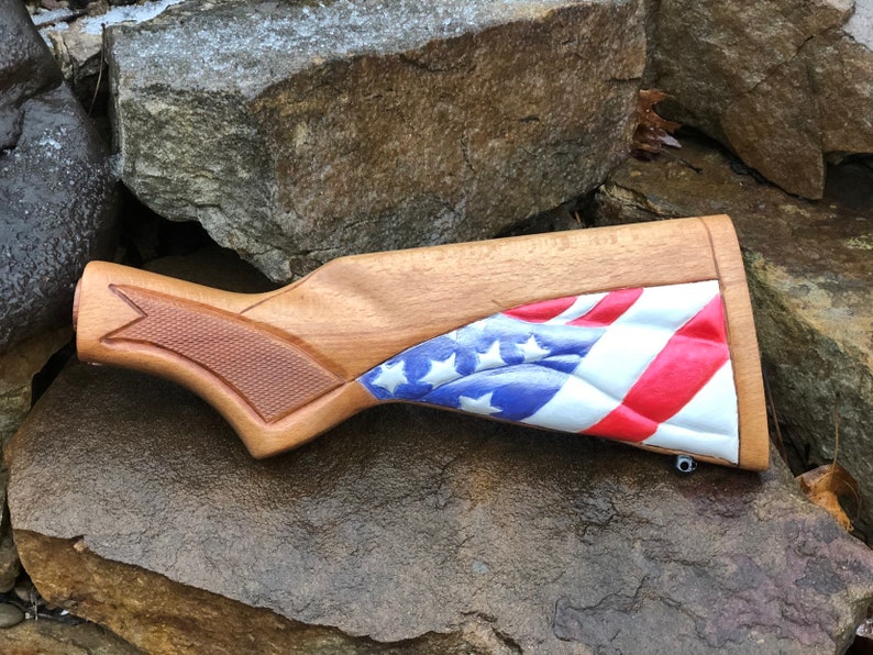 Hand Carved and Hand Painted Gun Stocks Etsy