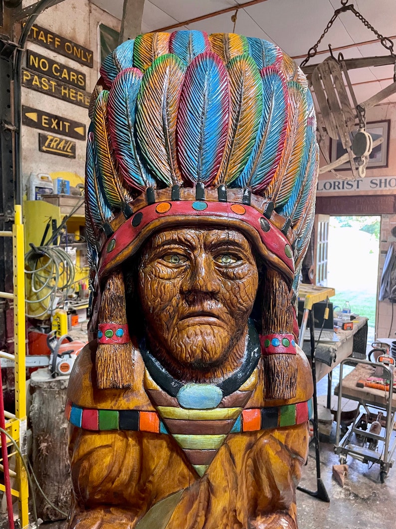 Cigar Store Indian Etsy