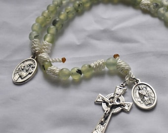 Irish Saints Celtic Twine & Bead Rosary: SS. Patrick, Bridget, and Modomnoc