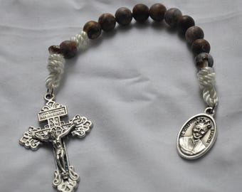 St. Josephine Bakhita Twine & Bead Decade Rosary