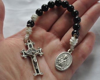 St. Gabriel Possenti Twine & Bead Decade Rosary