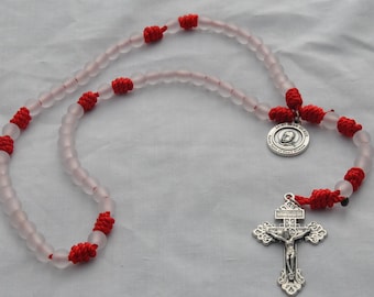 St. John of God, Patron Saint of Heart Disease, Twine & Bead Rosary