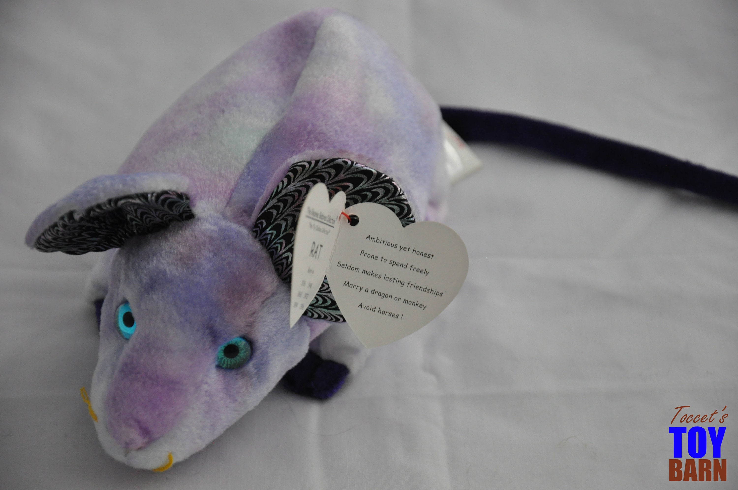 Vintage 2000 Ty Zodiac Beanie Baby: Rat